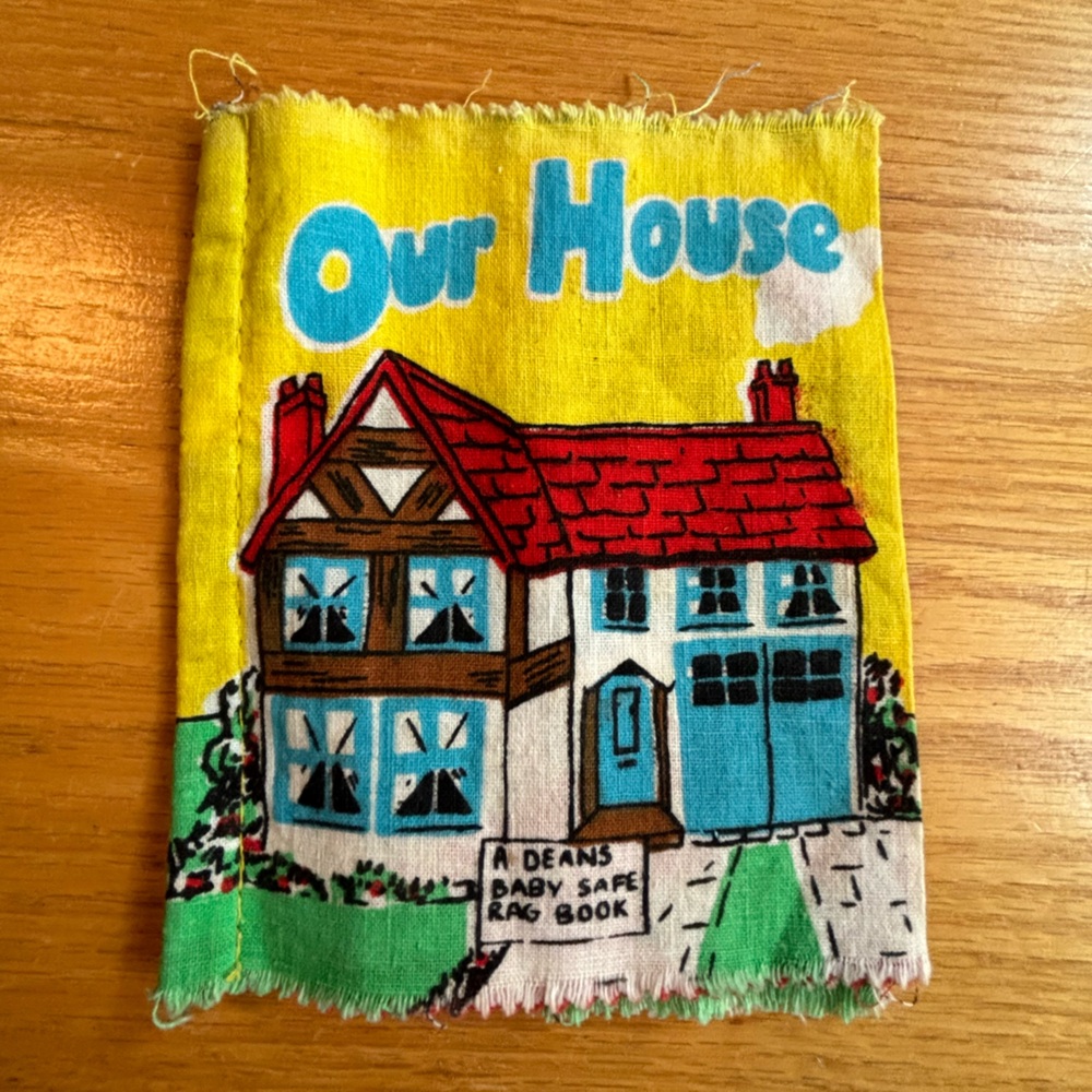 Vintage Deans Baby Safe Rag Book / Our House